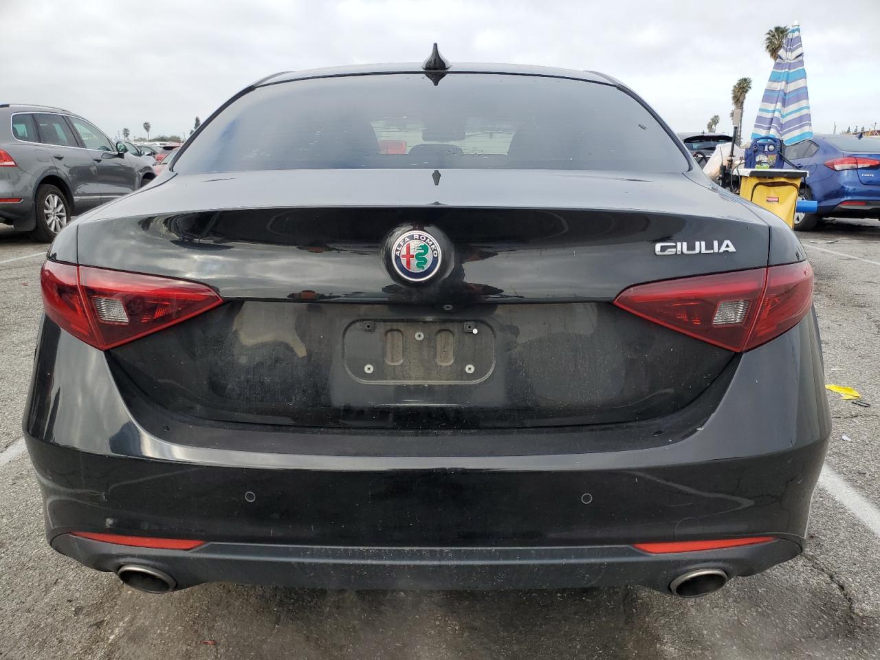 2019 Alfa Romeo Giulia VIN ZARFAMAN8K7598380 Copart auction photo, front end / minor dent/scratches damage thumbnail 6