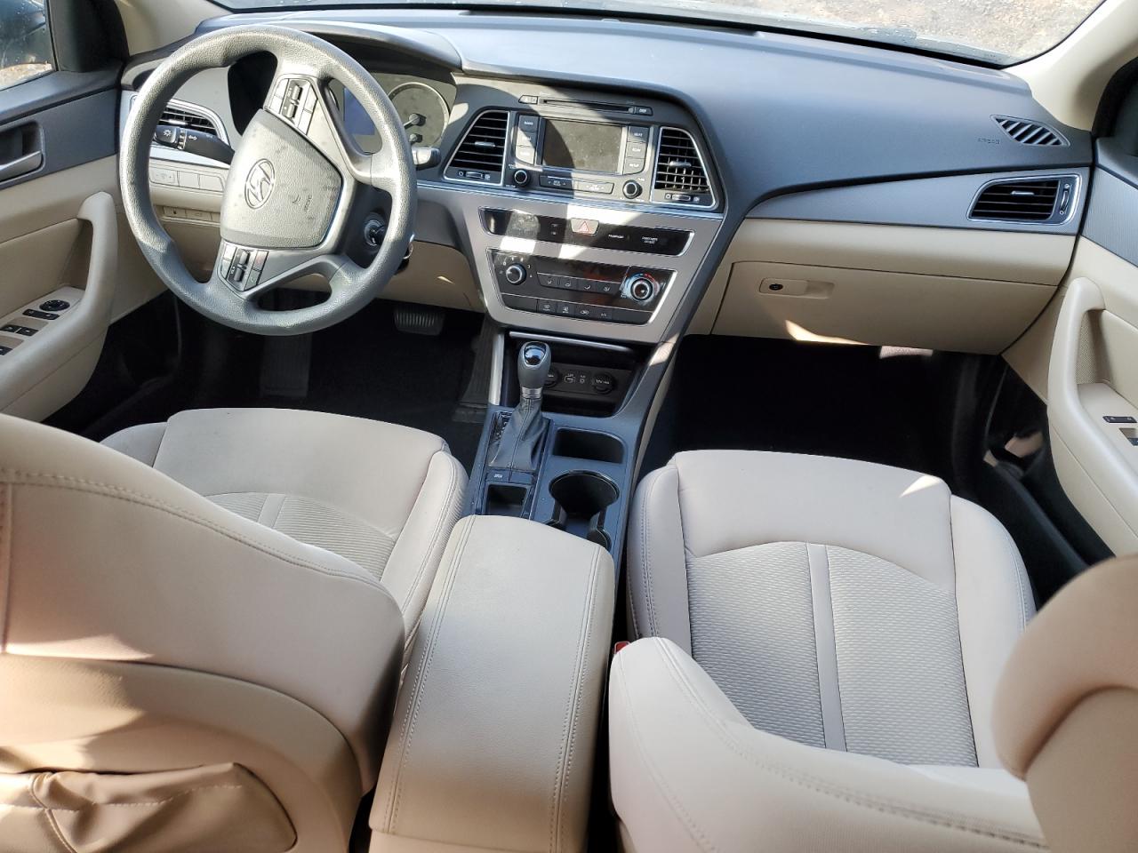 2015 Hyundai Sonata VIN 5NPE24AF5FH163846 Copart auction photo, burn - engine damage thumbnail 8