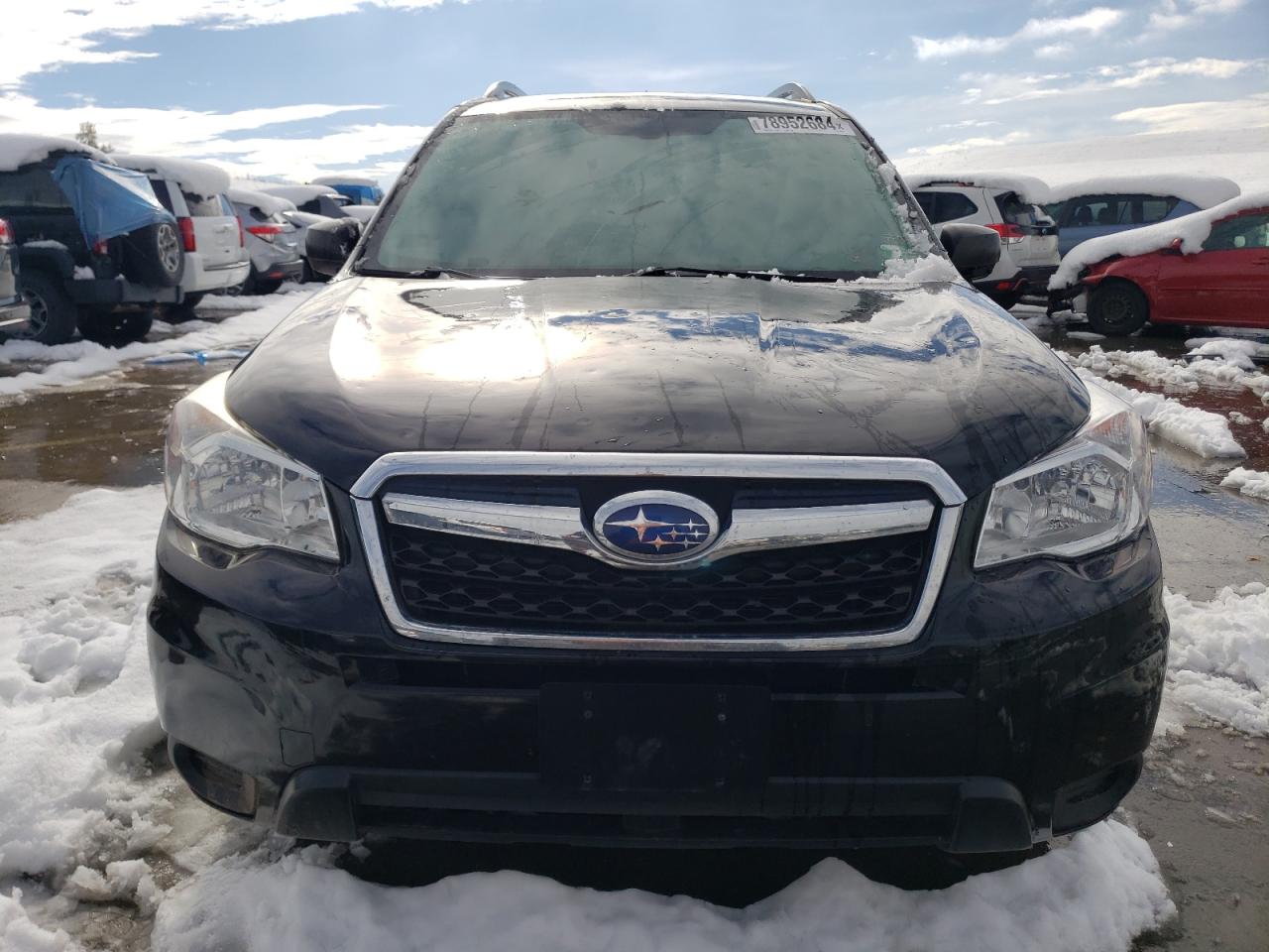 2015 Subaru Forester VIN JF2SJABC3FH449932 Copart auction photo, rear end / hail damage thumbnail 5