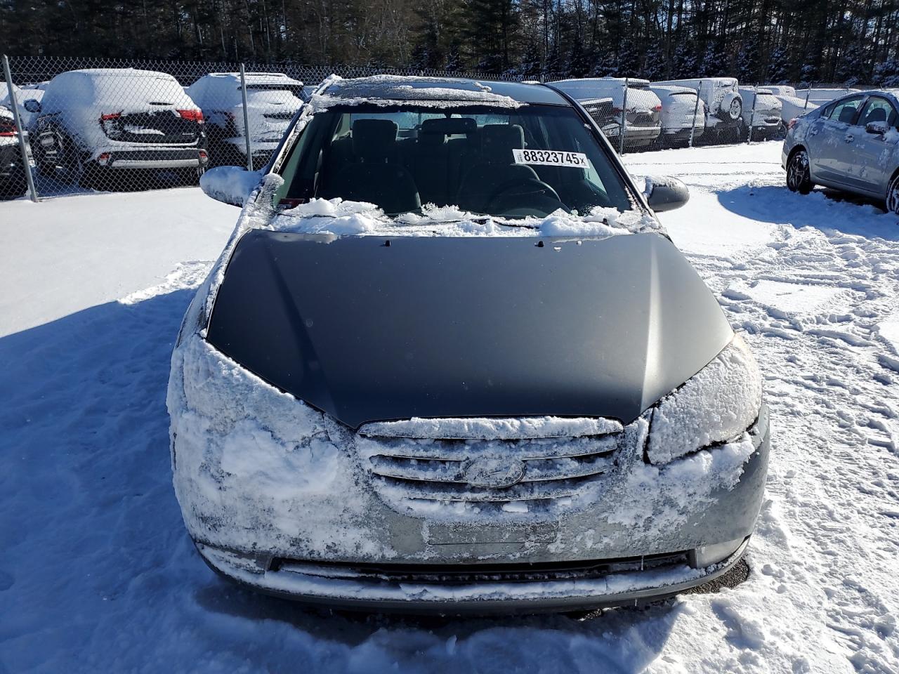 2010 Hyundai Elantra VIN KMHDU4AD5AU193699 Copart auction photo, front end / side damage thumbnail 5