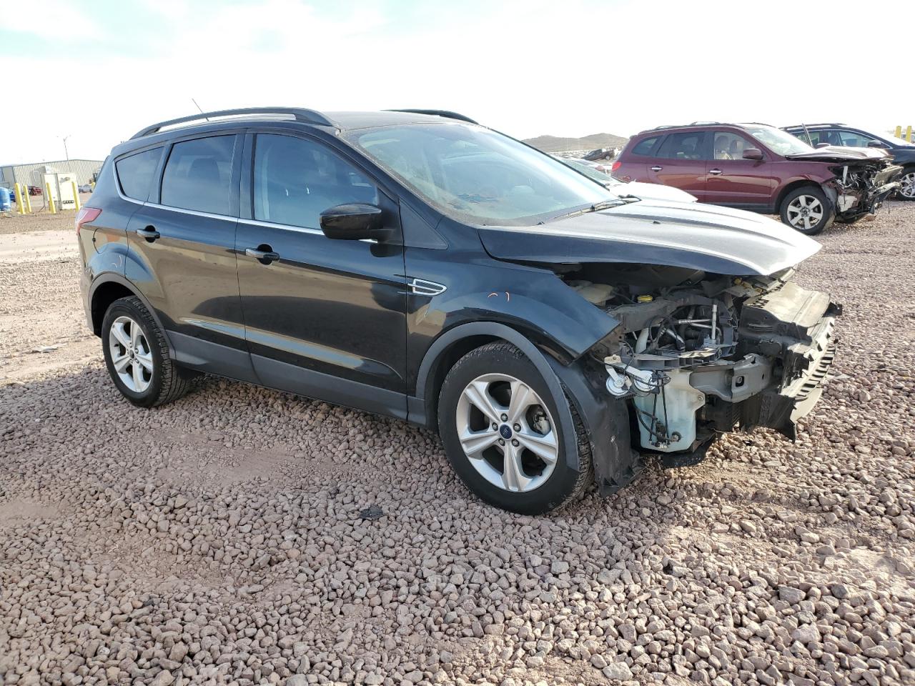 2015 Ford Escape VIN 1FMCU0GX6FUB08866 Copart auction photo, front end / side damage thumbnail 4