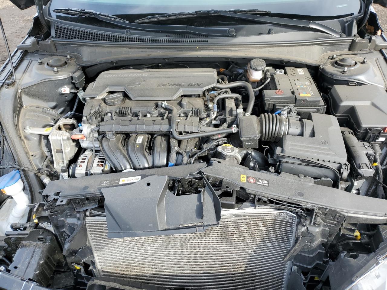 2023 Hyundai Elantra VIN KMHLS4AG0PU583047 Copart auction photo, front end damage thumbnail 12