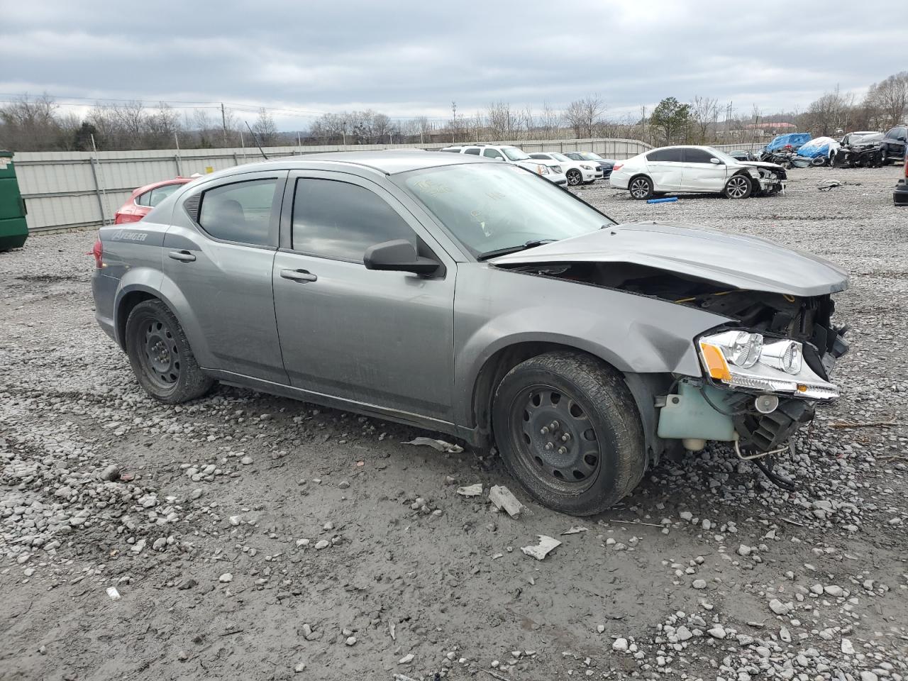 2012 Dodge Avenger VIN 1C3CDZAB4CN171402 Copart auction photo, front end damage thumbnail 4