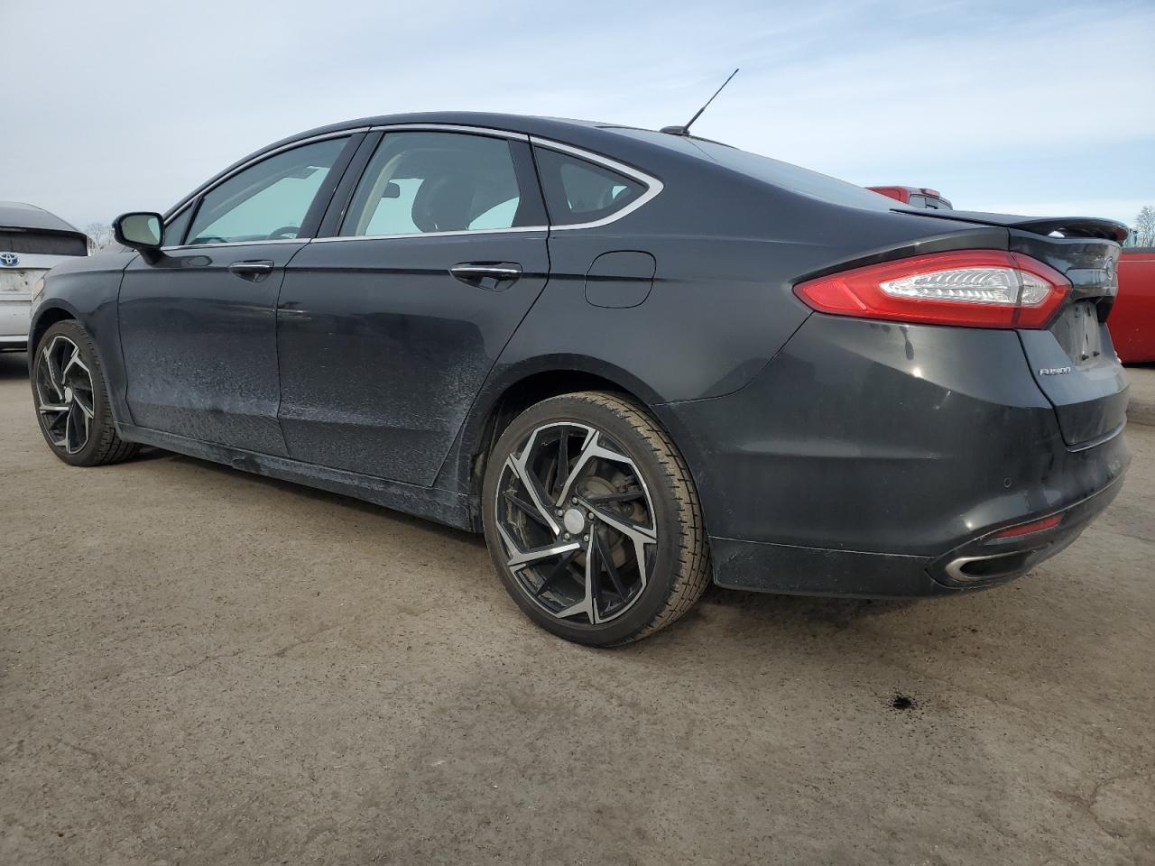 2013 Ford Fusion VIN 3FA6P0D90DR252146 Copart auction photo, side / undercarriage damage thumbnail 2