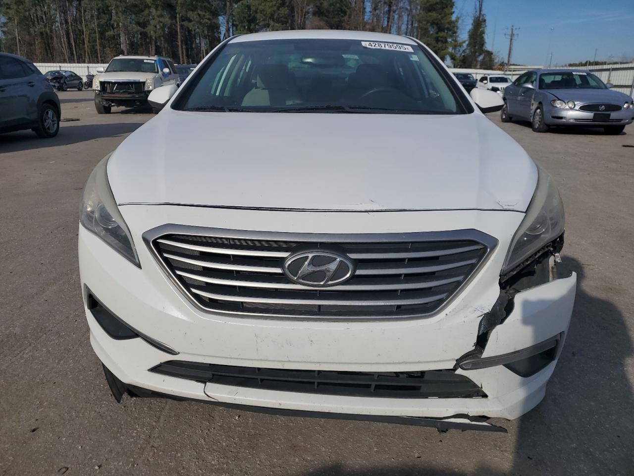 2015 Hyundai Sonata VIN 5NPE24AF0FH198701 Copart auction photo, front end / rear end damage thumbnail 5