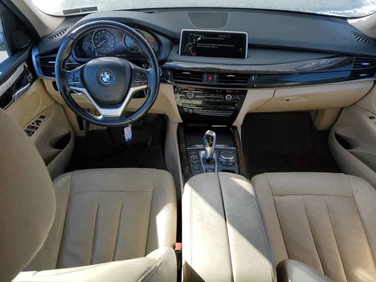 2015 BMW X5 VIN 5UXKR0C51F0P15852 Copart auction photo, front end / side damage thumbnail 8