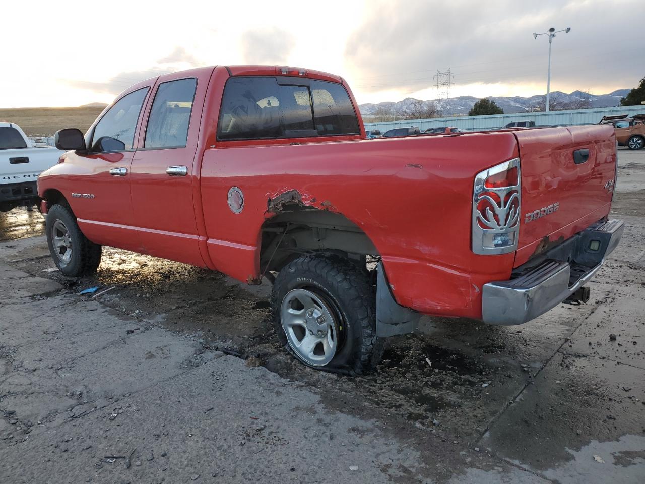 2004 Dodge RAM VIN 1D7HU18N14J125835 Copart auction photo, front end / rear end damage thumbnail 2
