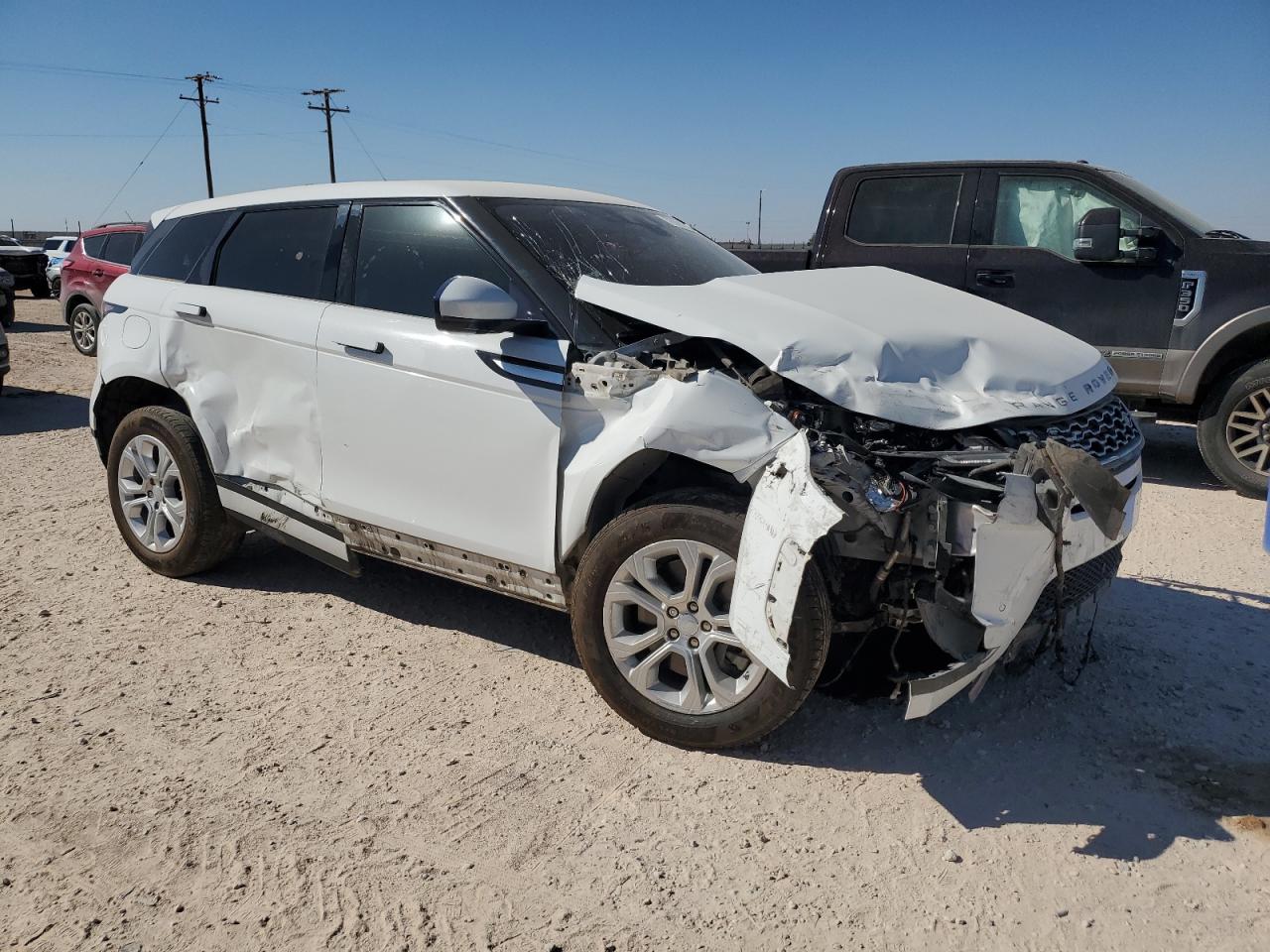 2020 Land Rover Range Rover VIN SALZJ2FX8LH048753 Copart auction photo, front end / side damage thumbnail 4