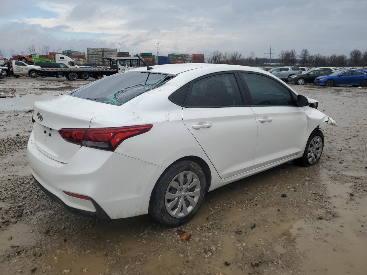 2022 Hyundai Accent VIN 3KPC24A61NE180153 Copart auction photo, front end damage thumbnail 3