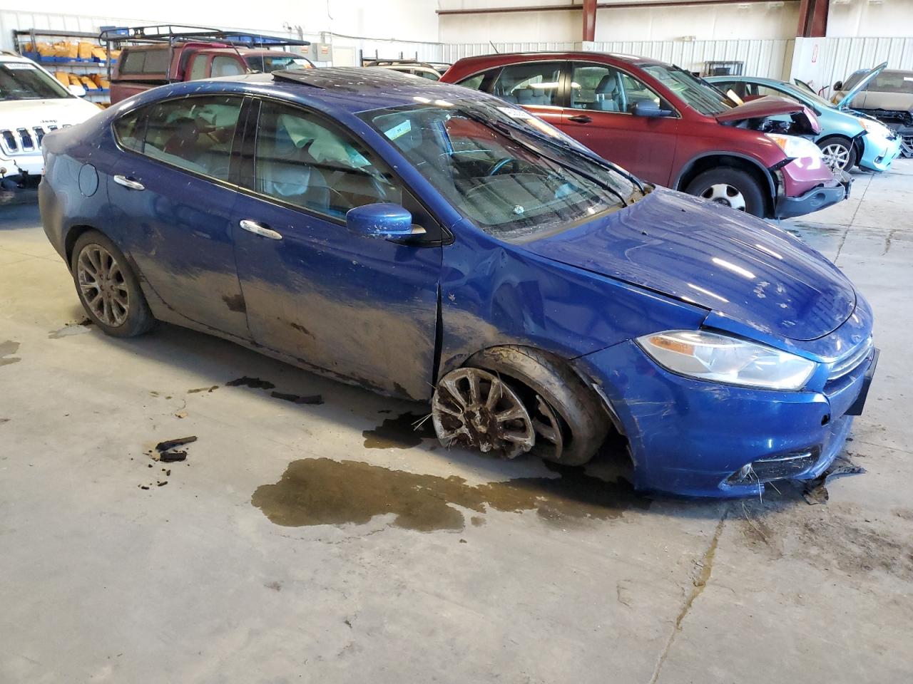 2013 Dodge Dart VIN 1C3CDFCA3DD231289 Copart auction photo, front end / side damage thumbnail 4