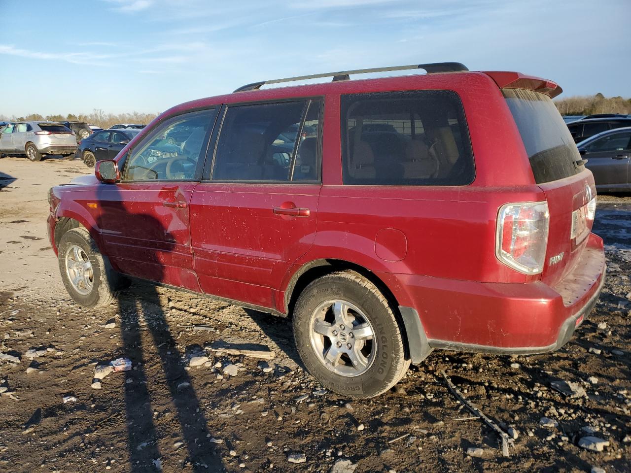 2006 Honda Pilot VIN 5FNYF18446B004769 Copart auction photo, side / front end damage thumbnail 2