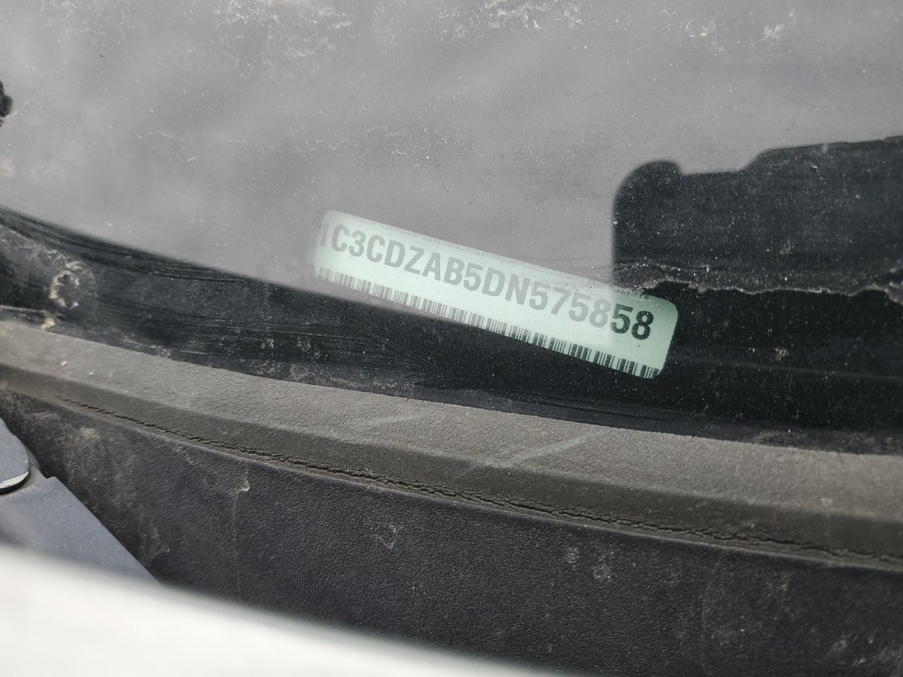 2013 Dodge Avenger VIN 1C3CDZAB5DN575858 Copart auction photo, front end / minor dent/scratches damage thumbnail 14
