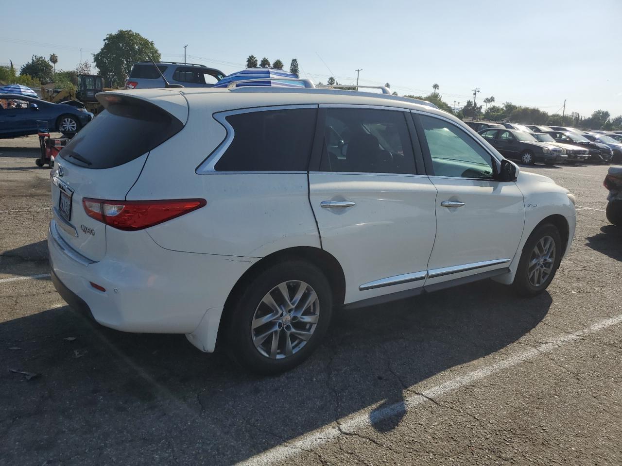 2014 Infiniti QX60 VIN 5N1CL0MM9EC531054 Copart auction photo, minor dent/scratches / mechanical damage thumbnail 3