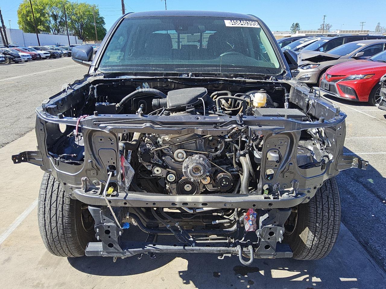 2020 Toyota Tacoma VIN 5TFAX5GN2LX186697 Copart auction photo, front end / stripped damage thumbnail 5
