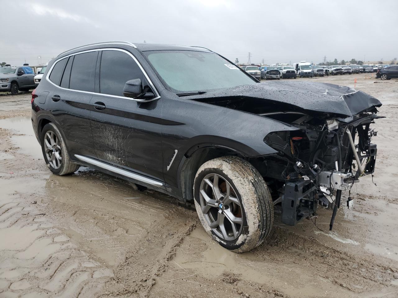 2020 BMW X3 VIN 5UXTY3C09L9B89722 Copart auction photo, front end damage thumbnail 4