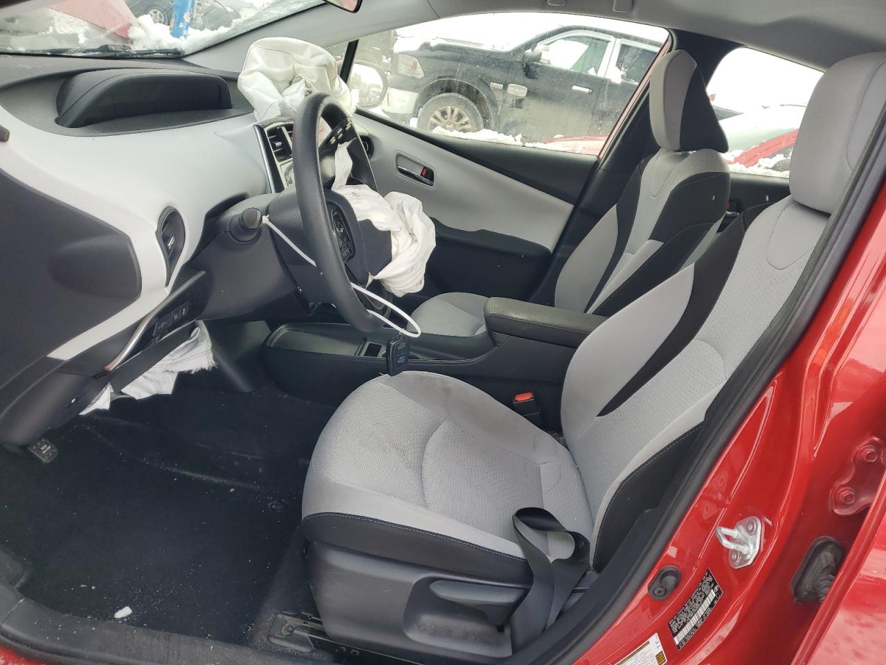 2021 Toyota Prius VIN JTDL9MFU7M3026071 Copart auction photo, front end / side damage thumbnail 7