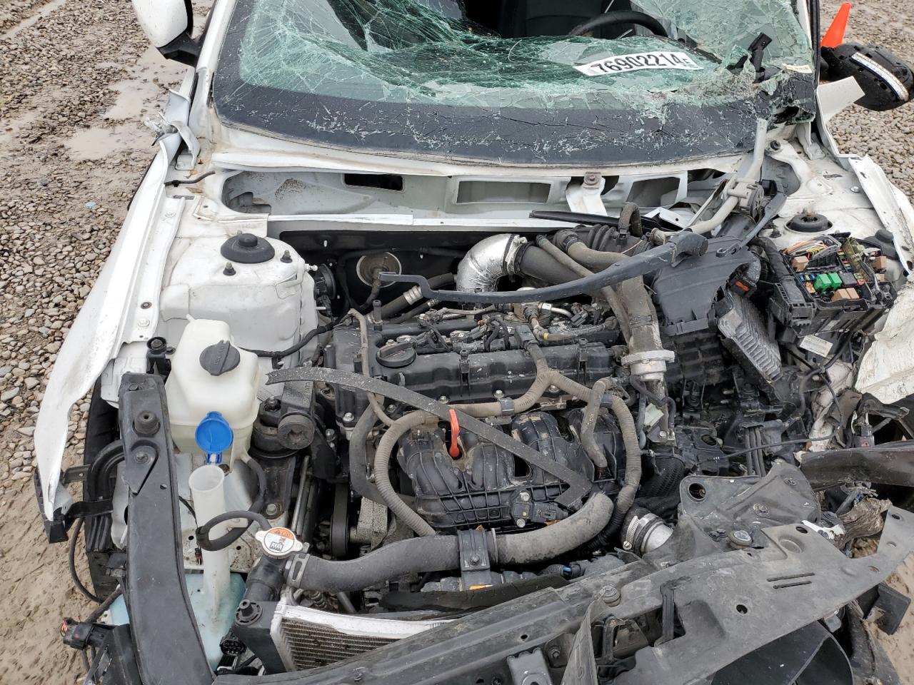 2015 KIA Optima VIN 5XXGR4A68FG506875 Copart auction photo, front end / side damage thumbnail 12