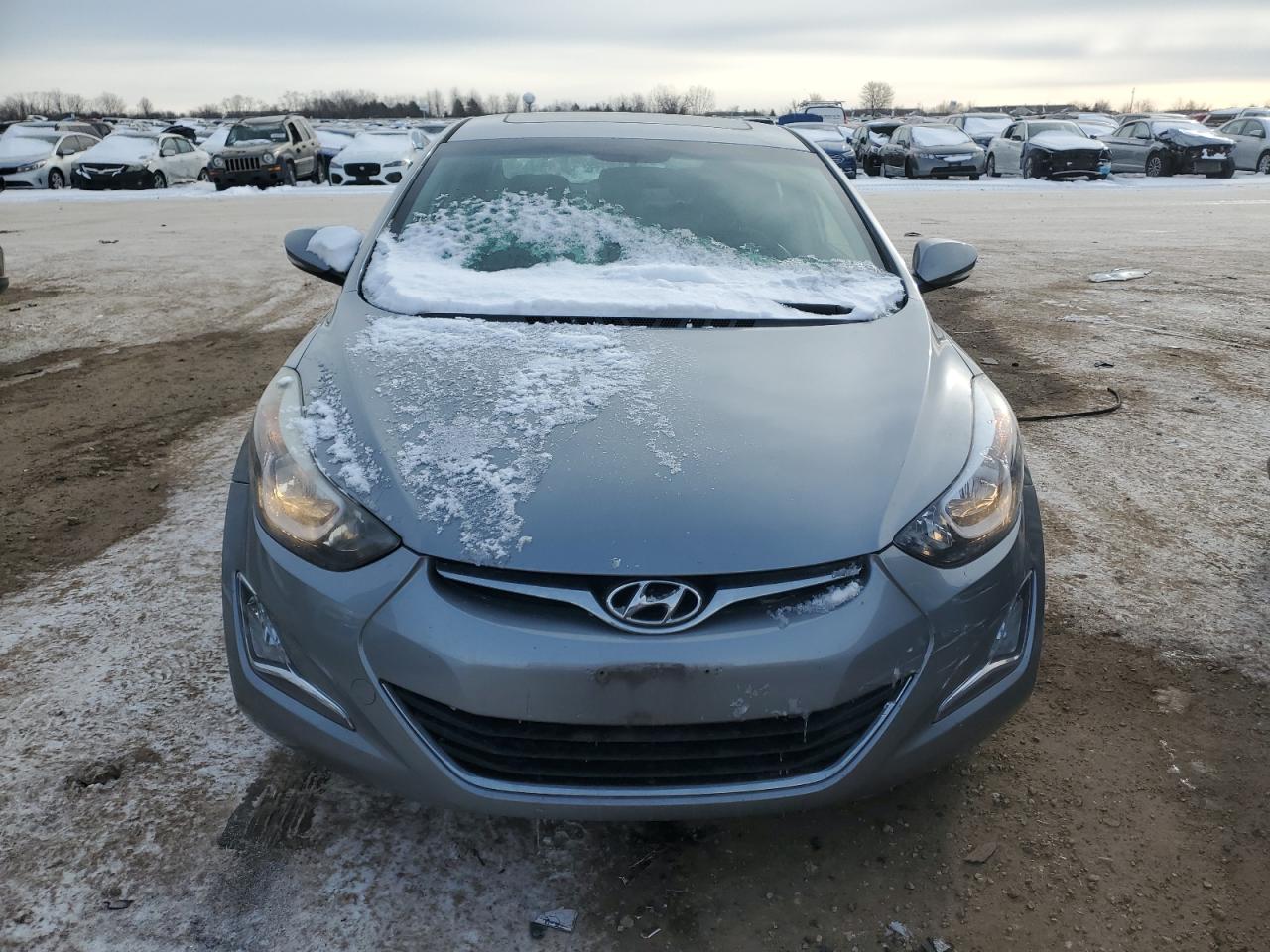 2016 Hyundai Elantra VIN 5NPDH4AE6GH669625 Copart auction photo, rear end / side damage thumbnail 5
