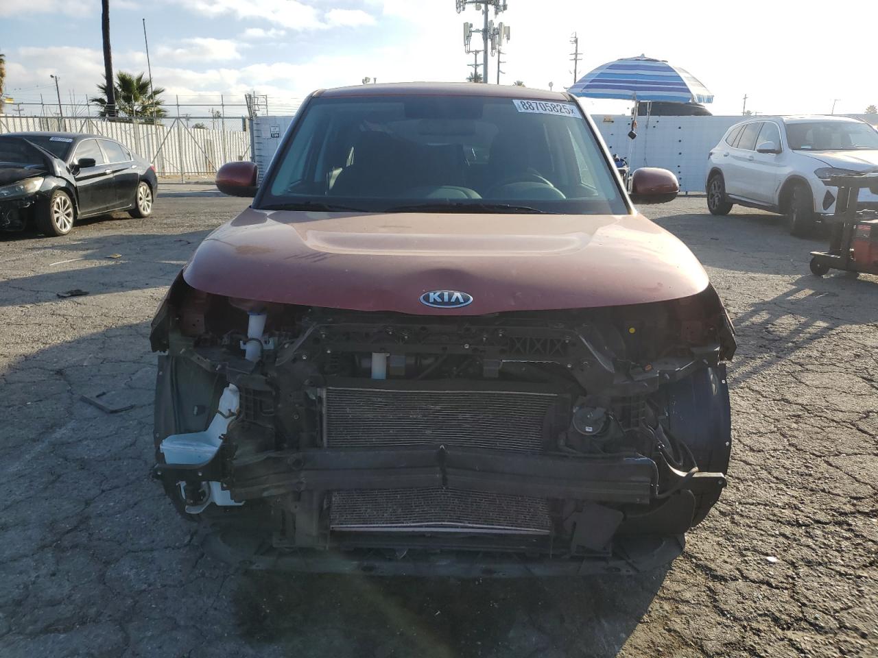 2021 KIA Soul VIN KNDJ23AU5M7784206 Copart auction photo, front end damage thumbnail 5