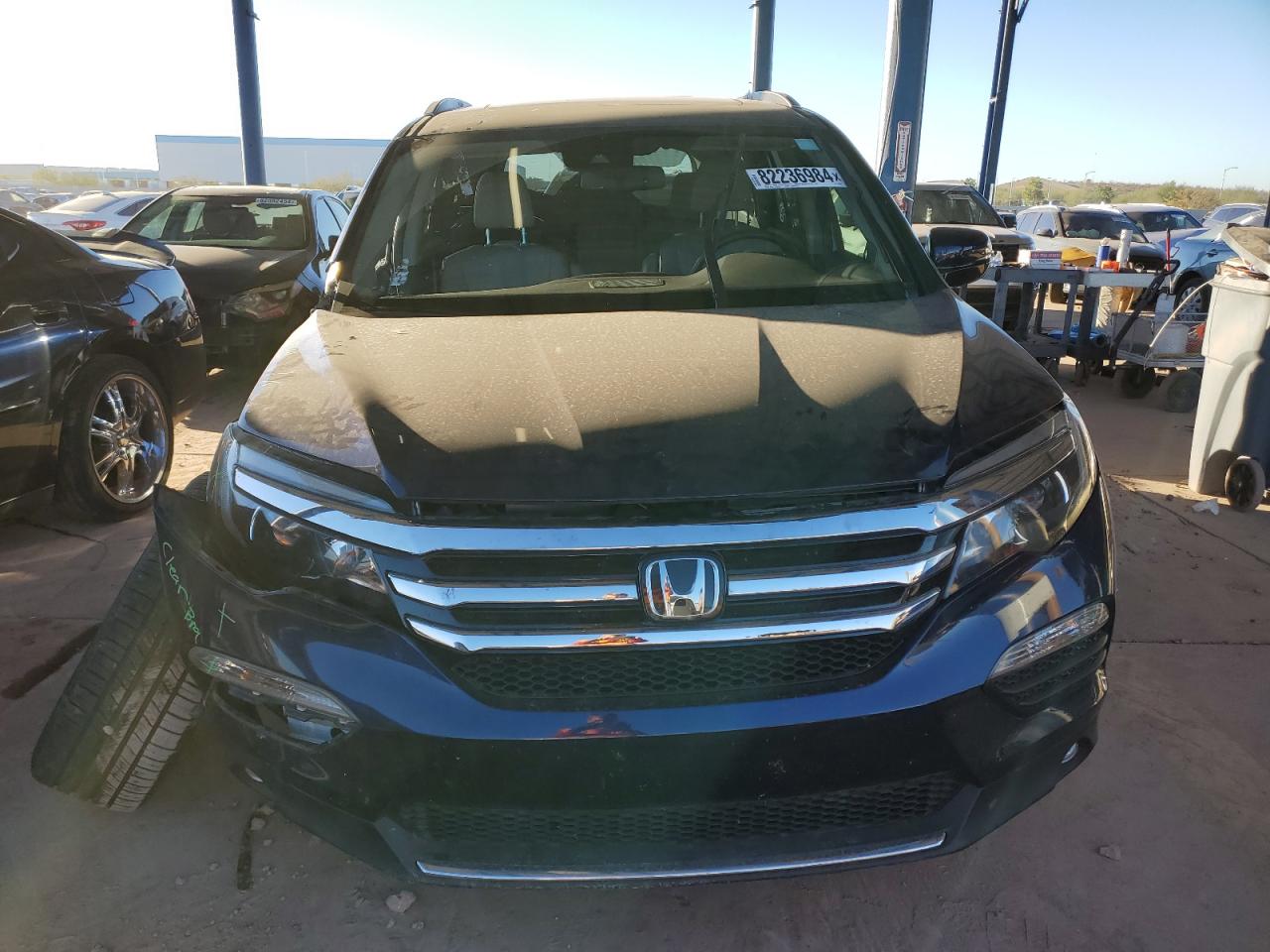 2016 Honda Pilot VIN 5FNYF5H94GB047903 Copart auction photo, front end / side damage thumbnail 5
