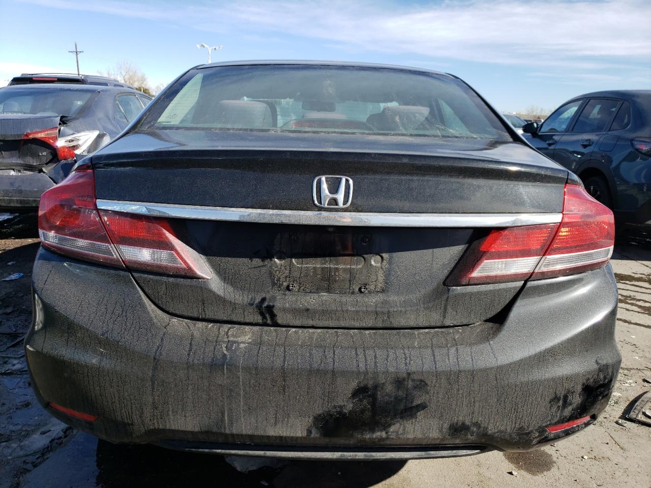 2013 Honda Civic VIN 2HGFB2F54DH547424 Copart auction photo, rear end / minor dent/scratches damage thumbnail 6