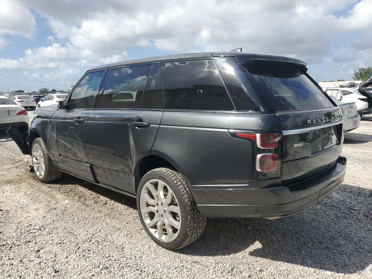 2019 Land Rover Range Rover VIN SALGS5RE0KA551491 Copart auction photo, front end / side damage thumbnail 2