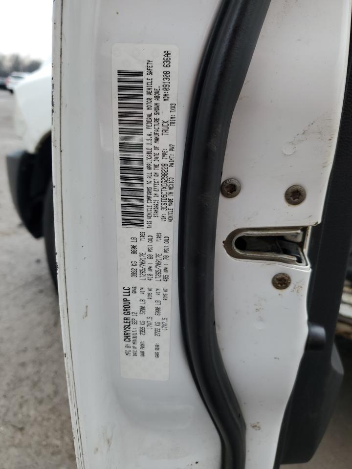 2012 Dodge RAM VIN 3C6TD5CTXCG298228 Copart auction photo, all over damage thumbnail 14