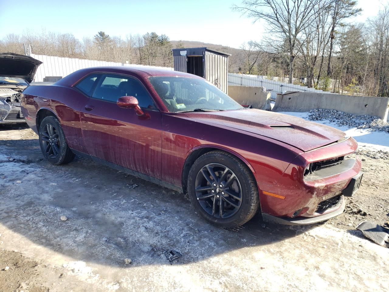 2019 Dodge Challenger VIN 2C3CDZGG7KH640086 Copart auction photo, front end / undercarriage damage thumbnail 4