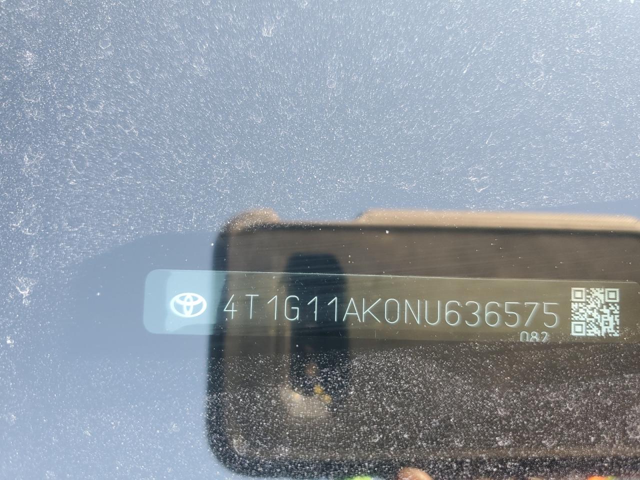 2022 Toyota Camry VIN 4T1G11AK0NU636575 Copart auction photo, side damage thumbnail 14