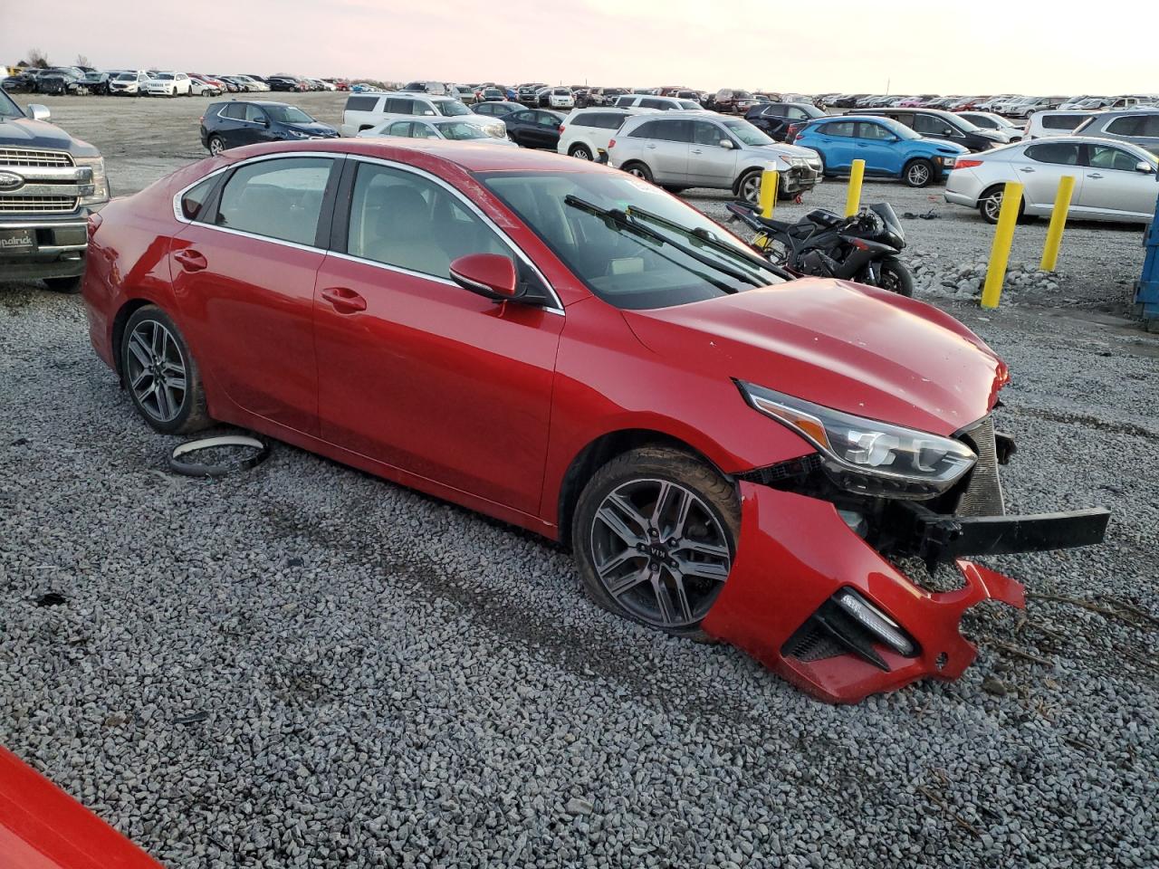 2020 KIA Forte VIN 3KPF54AD4LE210469 Copart auction photo, all over damage thumbnail 4