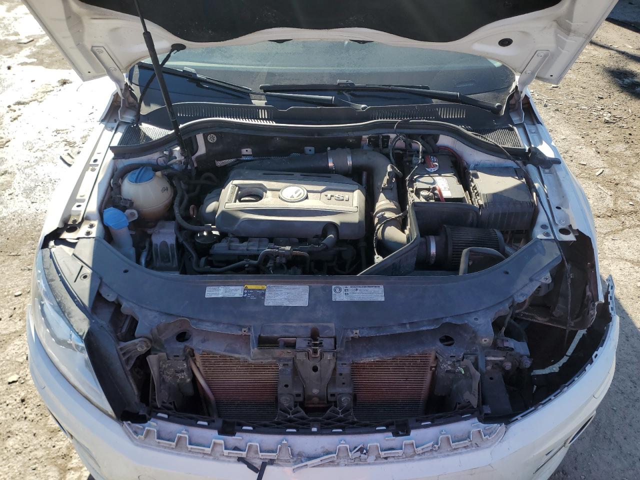 2013 Volkswagen Passat CC VIN WVWBP7AN5DE558071 Copart auction photo, rear end / front end damage thumbnail 11