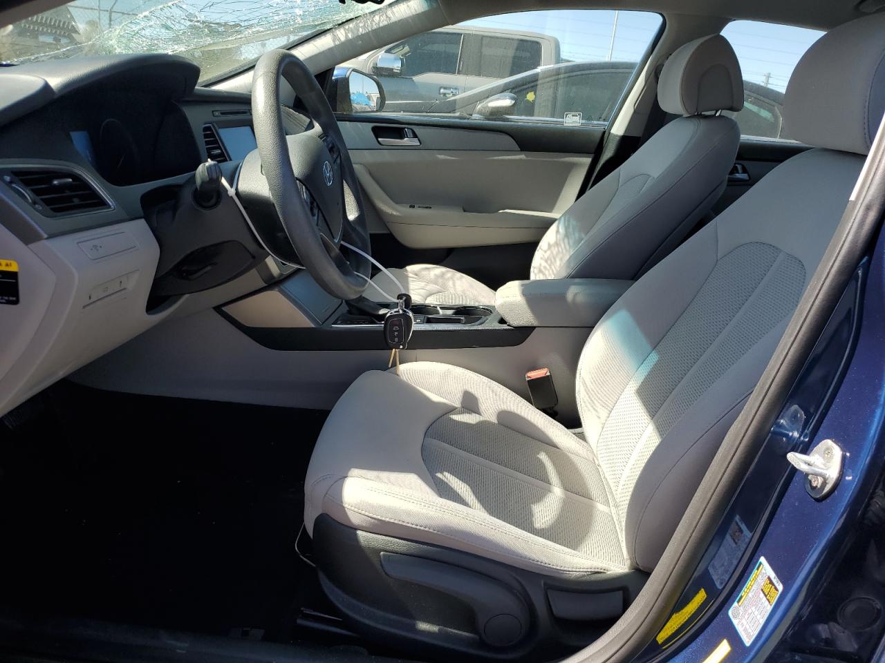 2016 Hyundai Sonata VIN 5NPE24AF4GH398546 Copart auction photo, front end / top/roof damage thumbnail 7