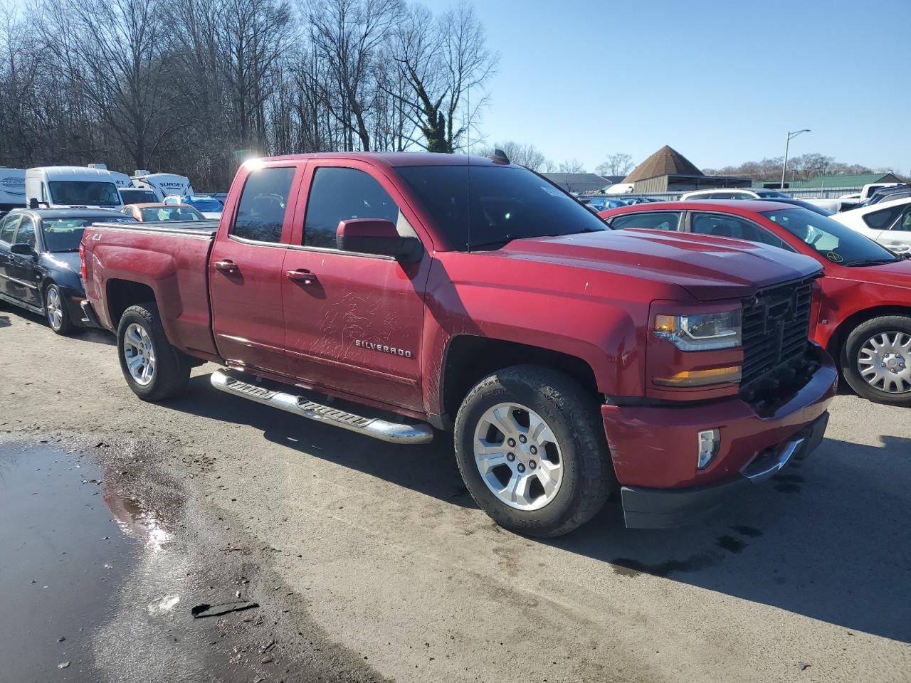 2018 Chevrolet Silverado VIN 1GCVKREC3JZ228434 Copart auction photo, front end / side damage thumbnail 4