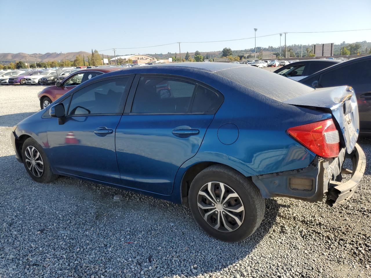 2012 Honda Civic VIN 2HGFB2F5XCH578983 Copart auction photo, rear end / front end damage thumbnail 2