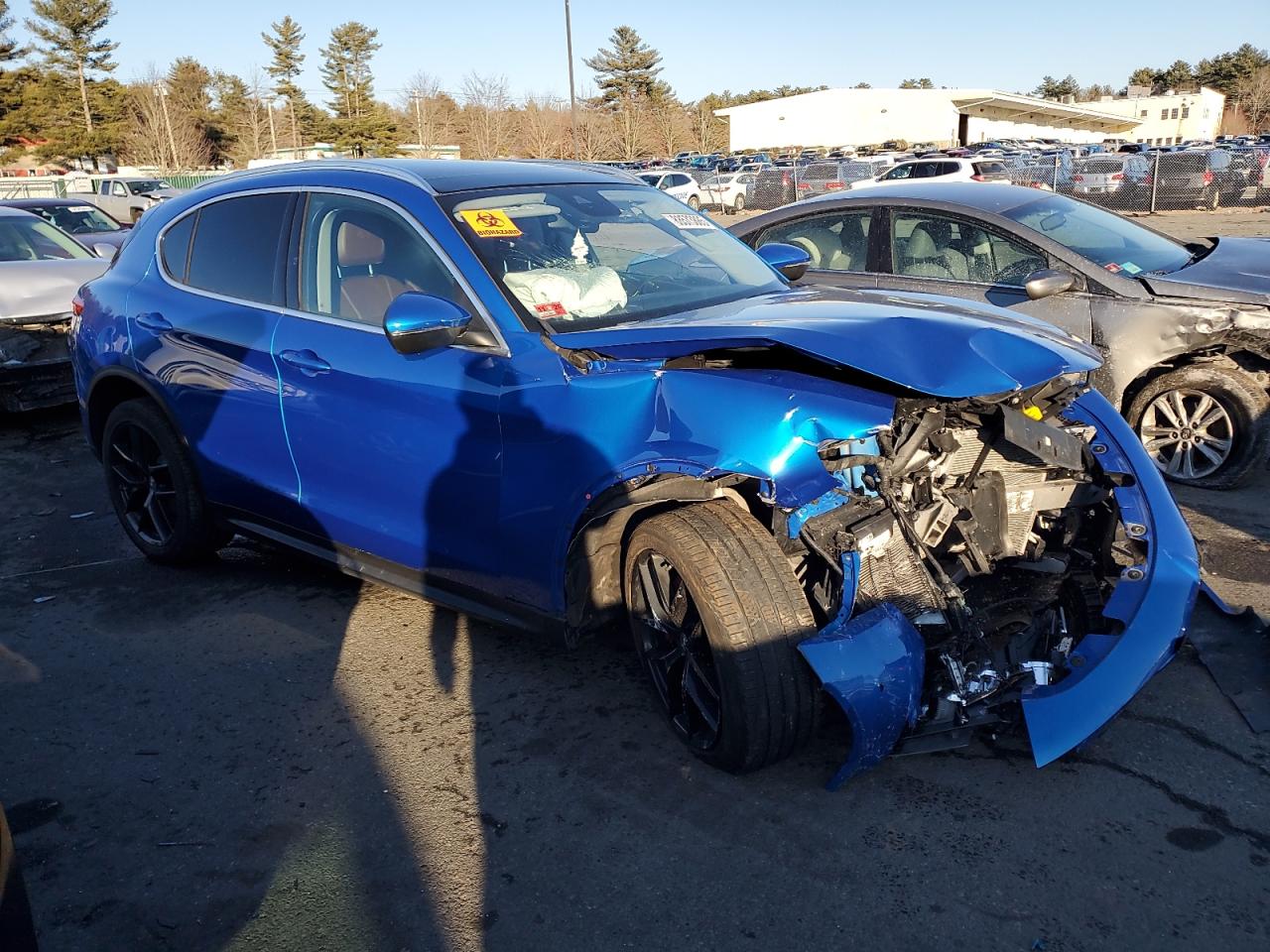 2019 Alfa Romeo Stelvio VIN ZASPAKBN1K7C51238 Copart auction photo, front end / minor dent/scratches damage thumbnail 4