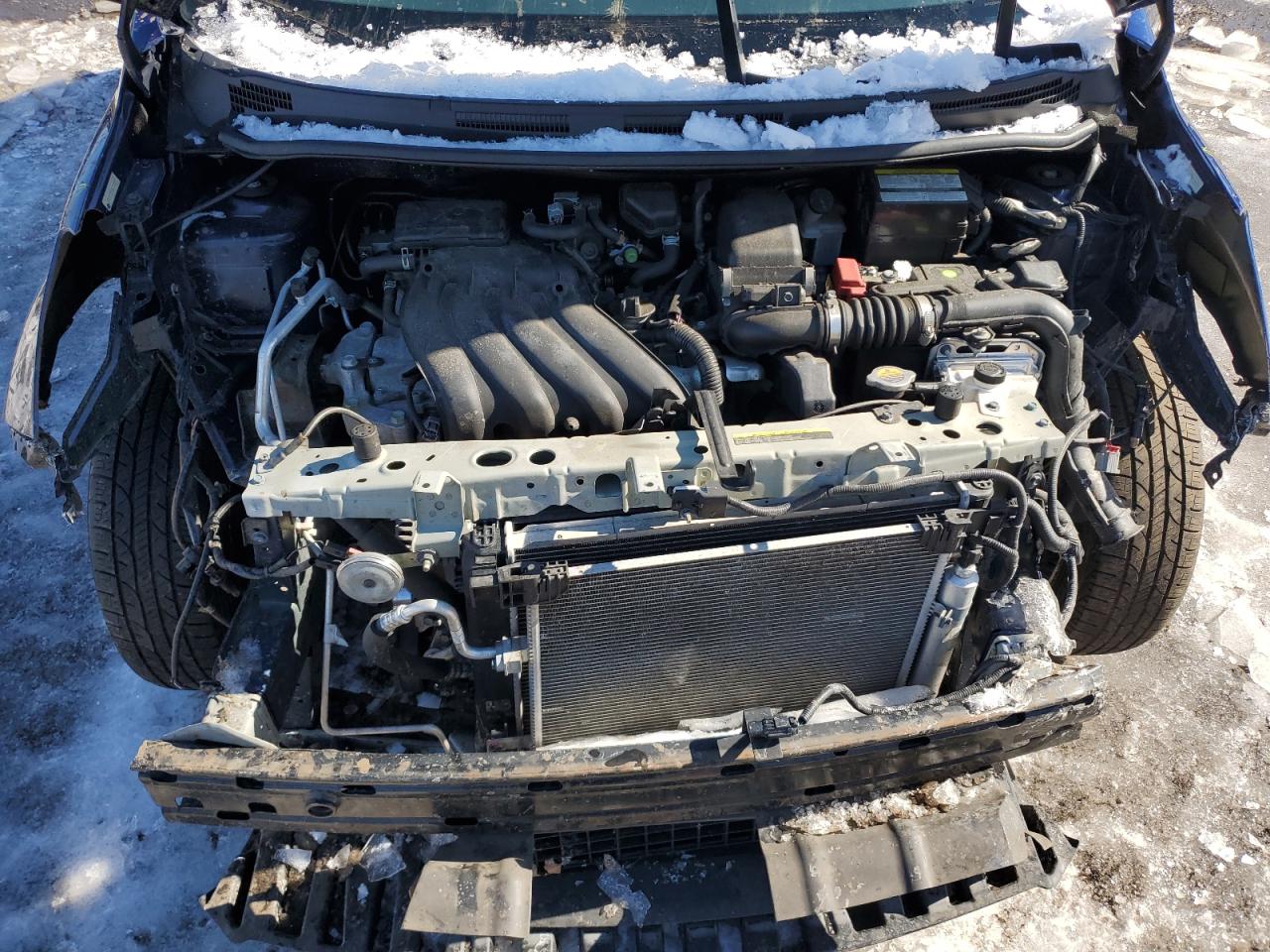 2019 Nissan Versa VIN 3N1CE2CP4KL361985 Copart auction photo, front end / rear end damage thumbnail 12