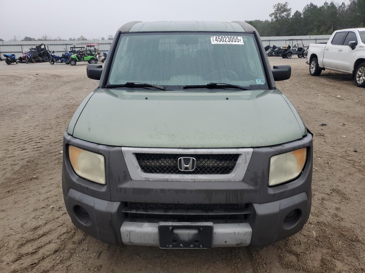 2004 Honda Element VIN 5J6YH28504L006371 Copart auction photo, side / front end damage thumbnail 5