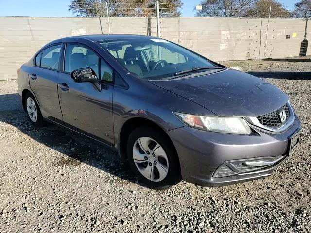 2015 Honda Civic VIN 2HGFB2F51FH504825 Copart auction photo, side / rear end damage thumbnail 11