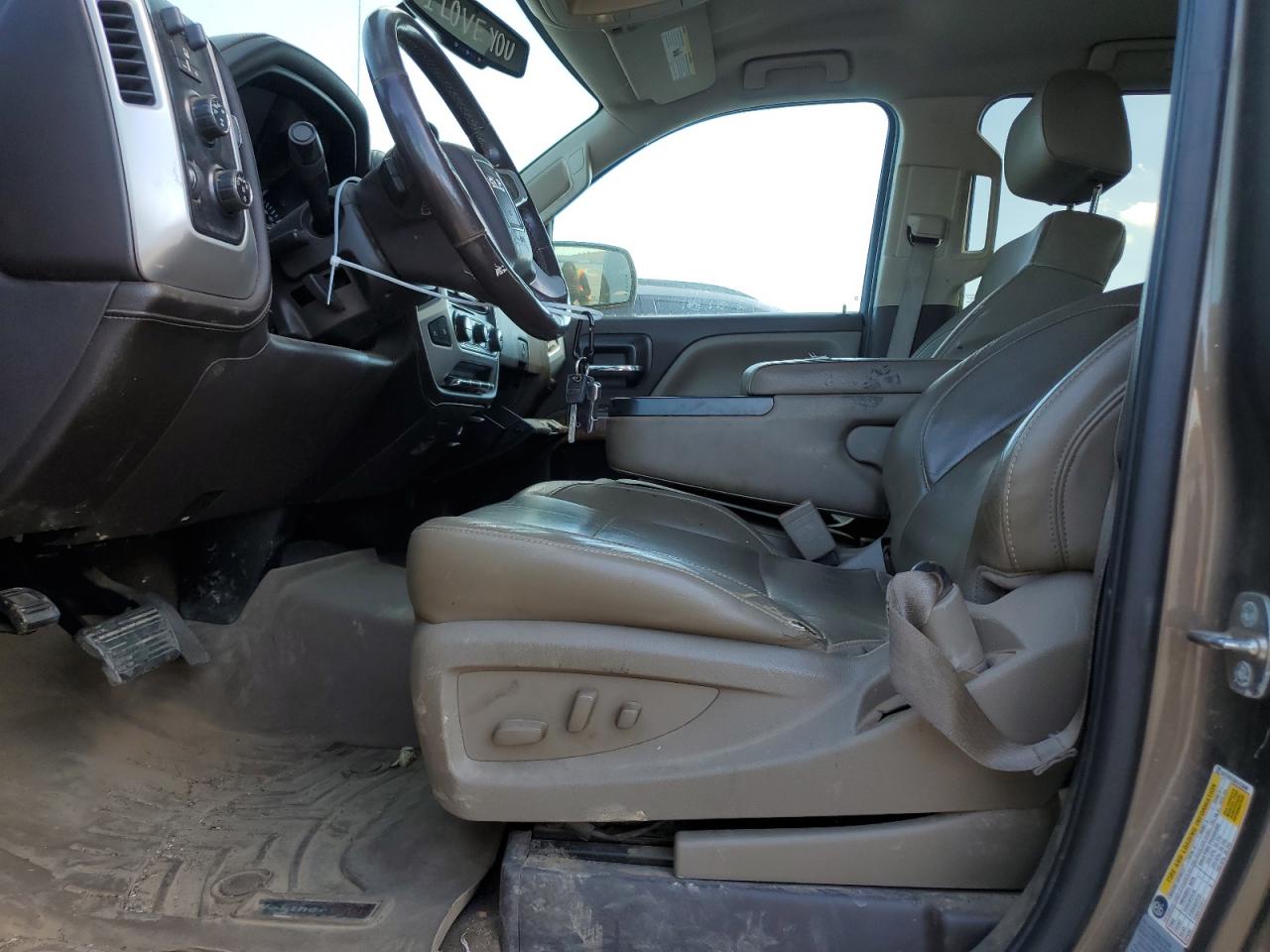 2014 GMC Sierra VIN 3GTU2VEC0EG153590 Copart auction photo, mechanical damage thumbnail 7
