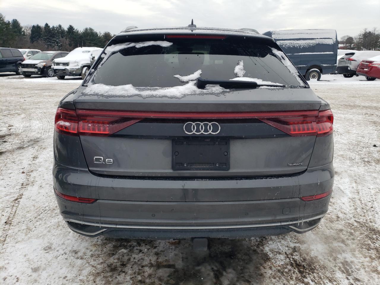 2019 Audi Q8 VIN WA1BVAF10KD040021 Copart auction photo, front end / side damage thumbnail 6