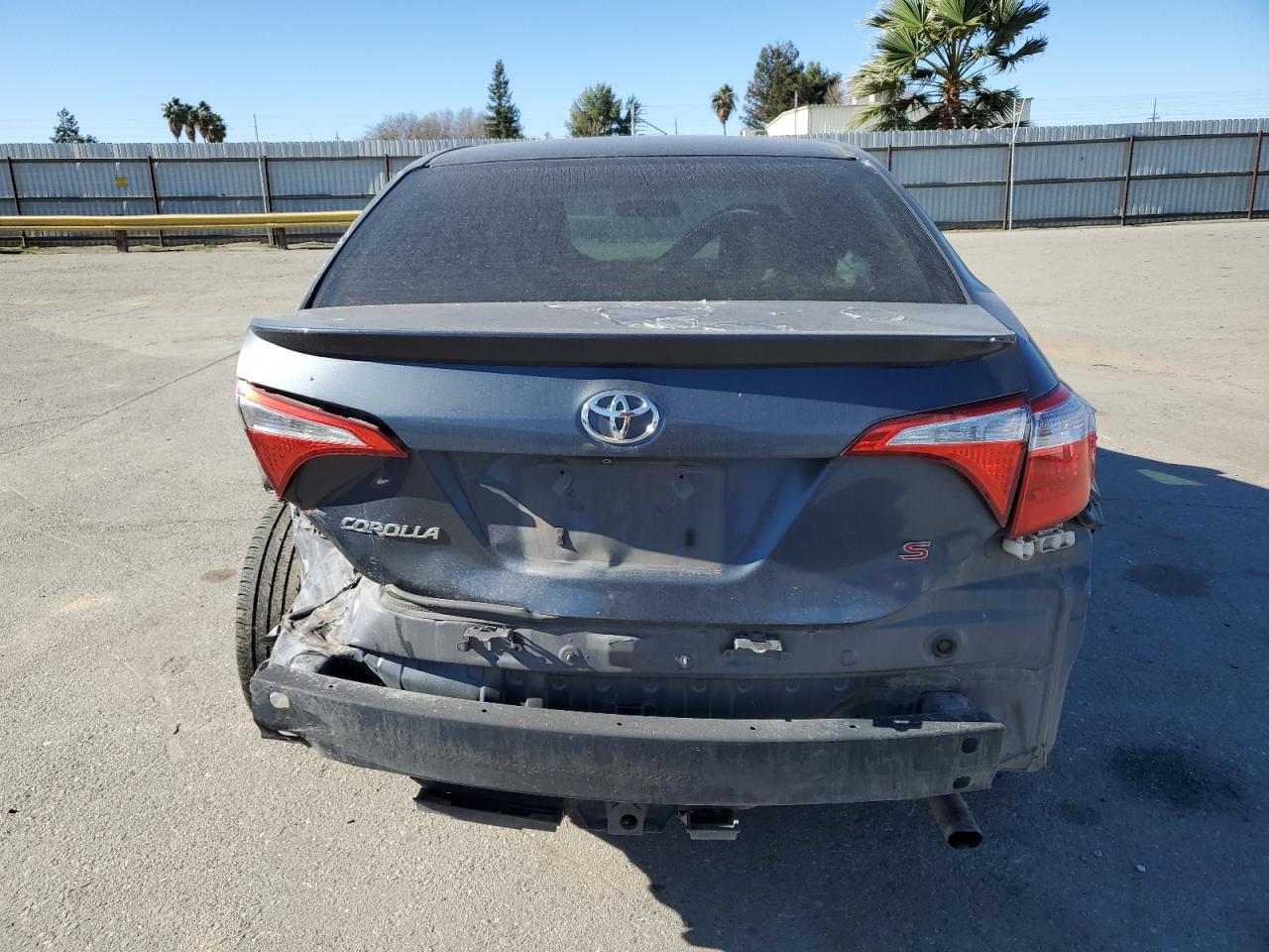 2015 Toyota Corolla VIN 5YFBURHE2FP199486 Copart auction photo, rear end / front end damage thumbnail 6