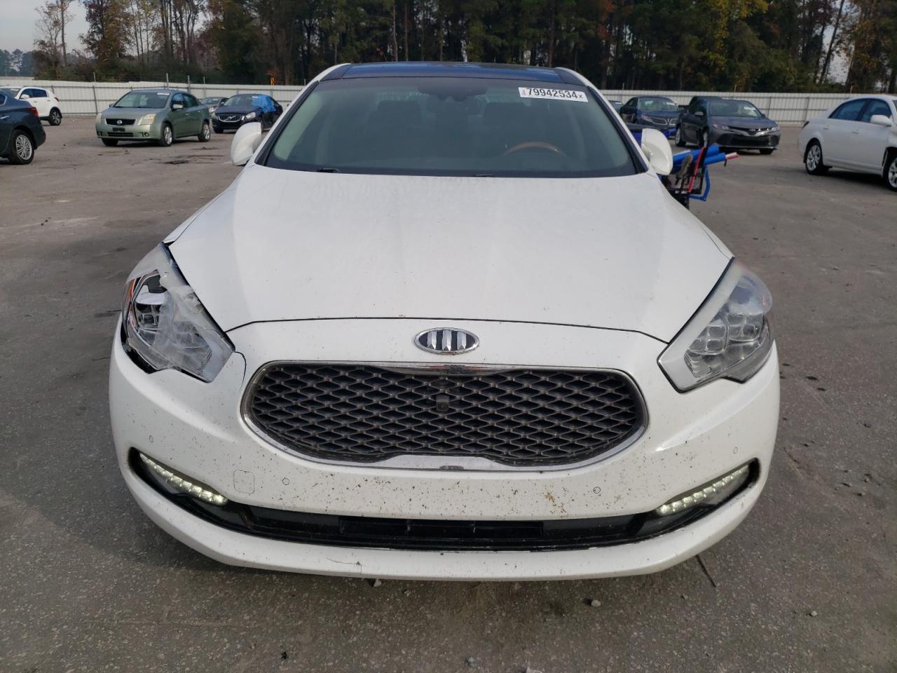 2015 KIA K900 VIN KNALW4D43F6017510 Copart auction photo, front end / side damage thumbnail 5
