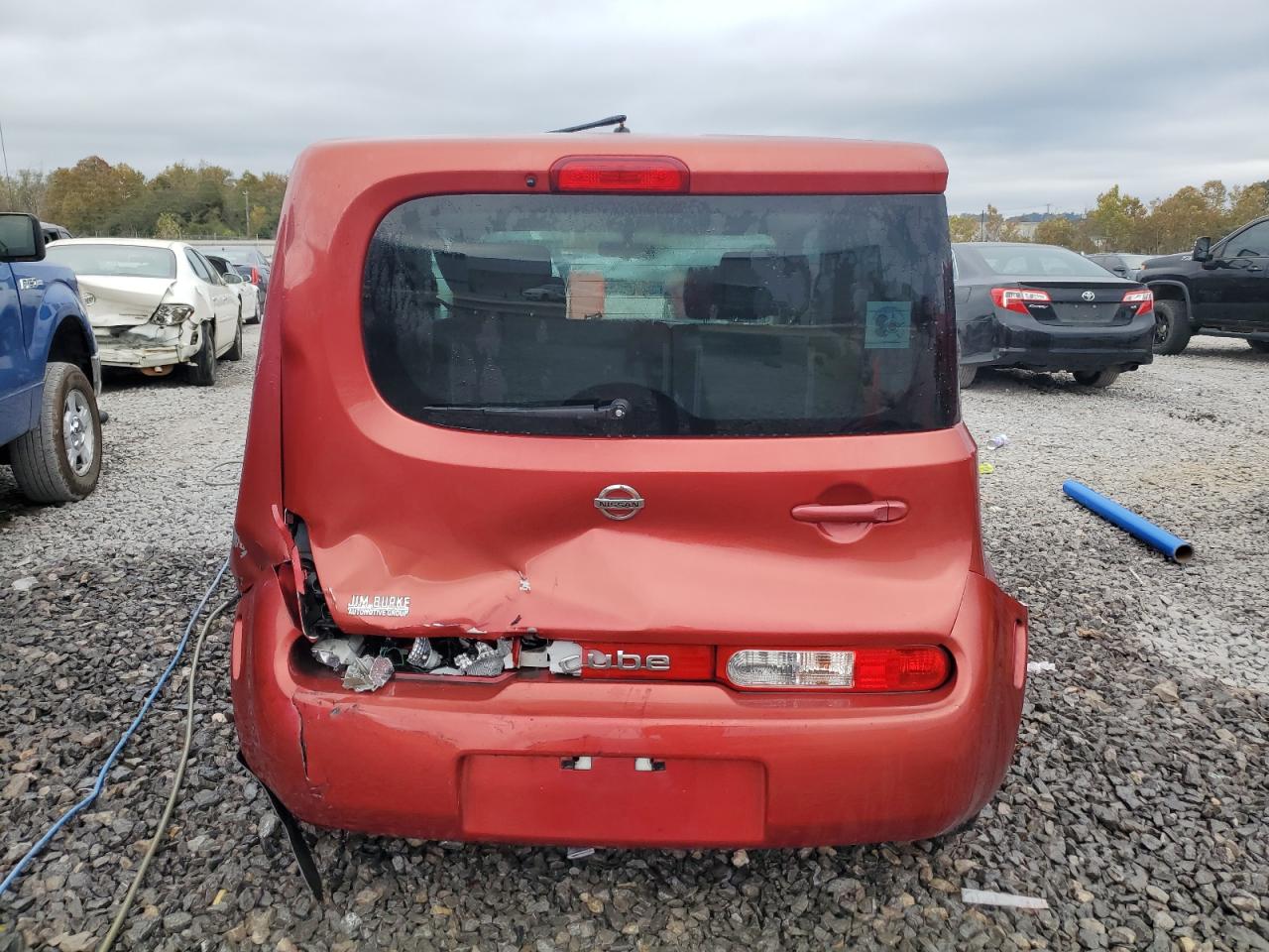 2011 Nissan Cube VIN JN8AZ2KR2BT209621 Copart auction photo, rear end damage thumbnail 6