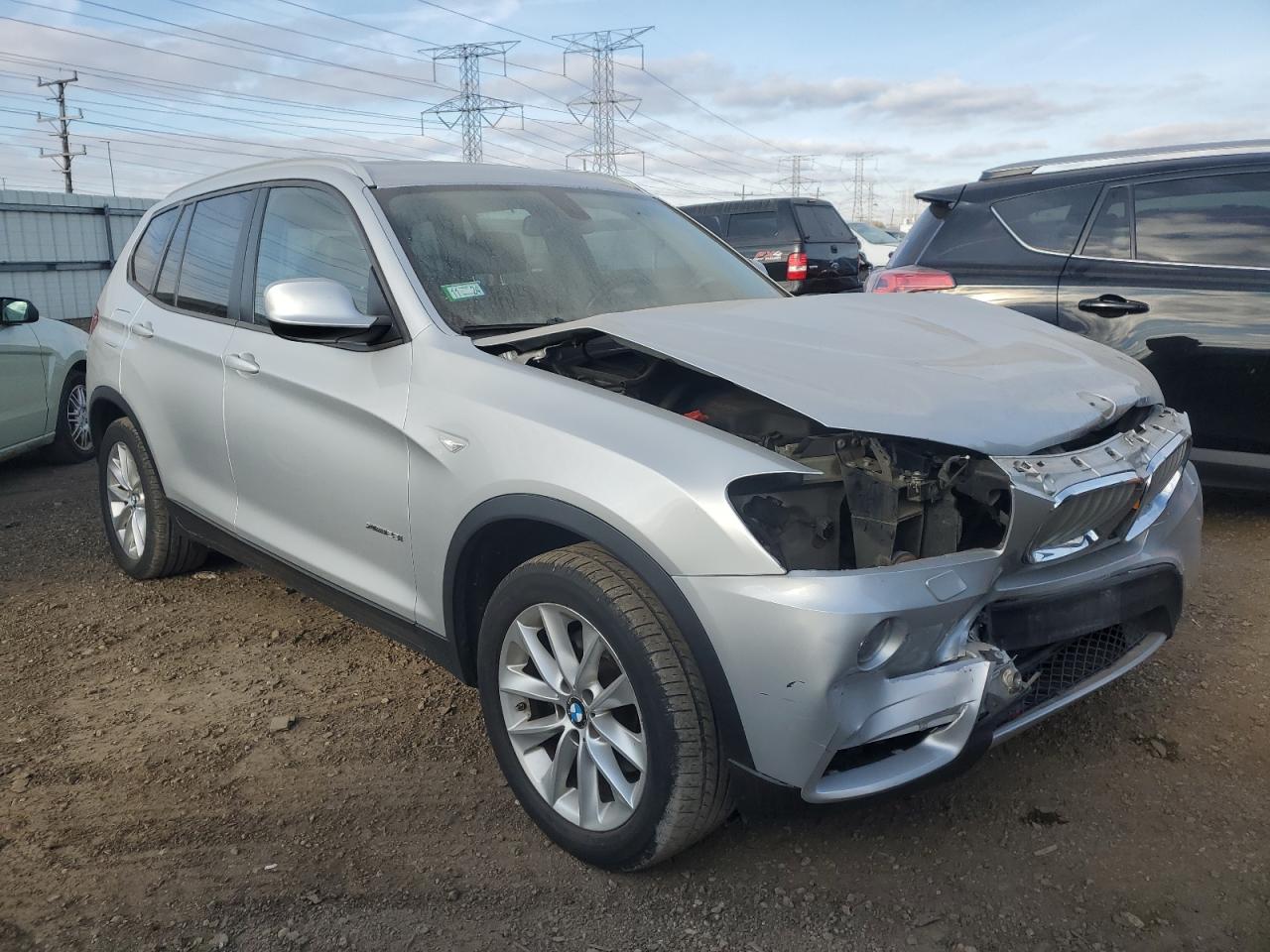 2013 BMW X3 VIN 5UXWX9C5XD0A27716 Copart auction photo, front end / rear end damage thumbnail 4