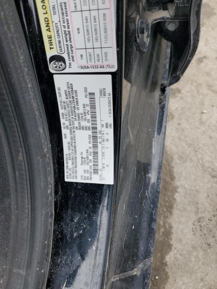 2019 Ford Fiesta VIN 3FADP4BJ3KM109469 Copart auction photo, all over damage thumbnail 13