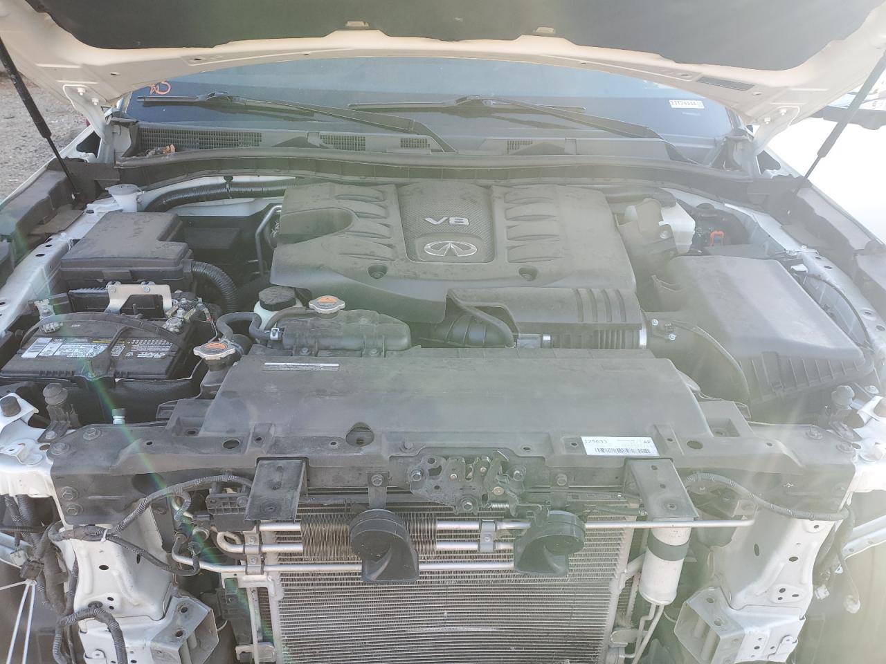 2017 Infiniti QX80 VIN JN8AZ2NF1H9645061 Copart auction photo, front end damage thumbnail 12