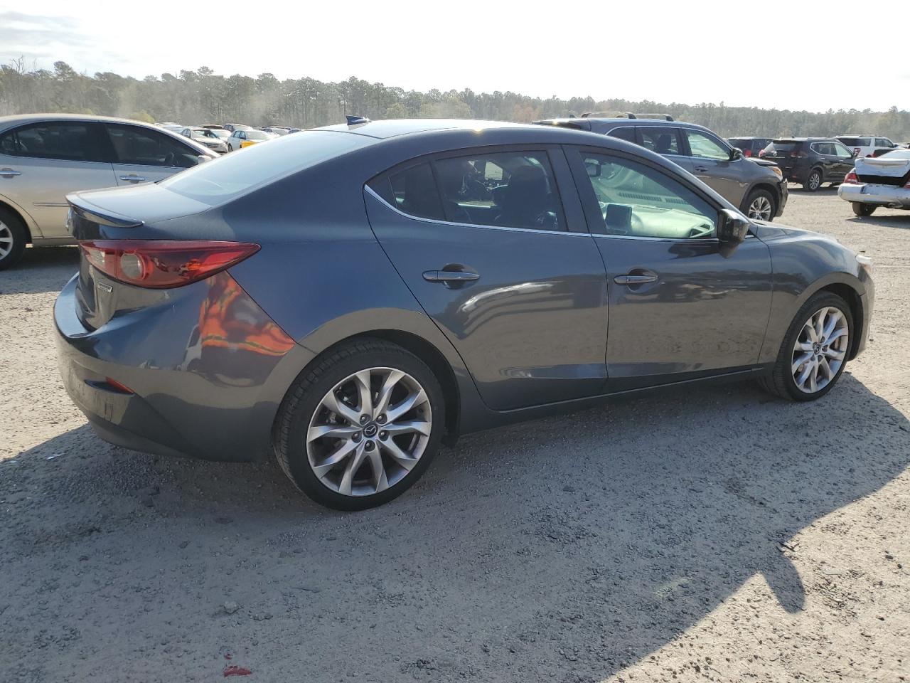 2015 Mazda 3 VIN JM1BM1W36F1250334 Copart auction photo, side damage thumbnail 3