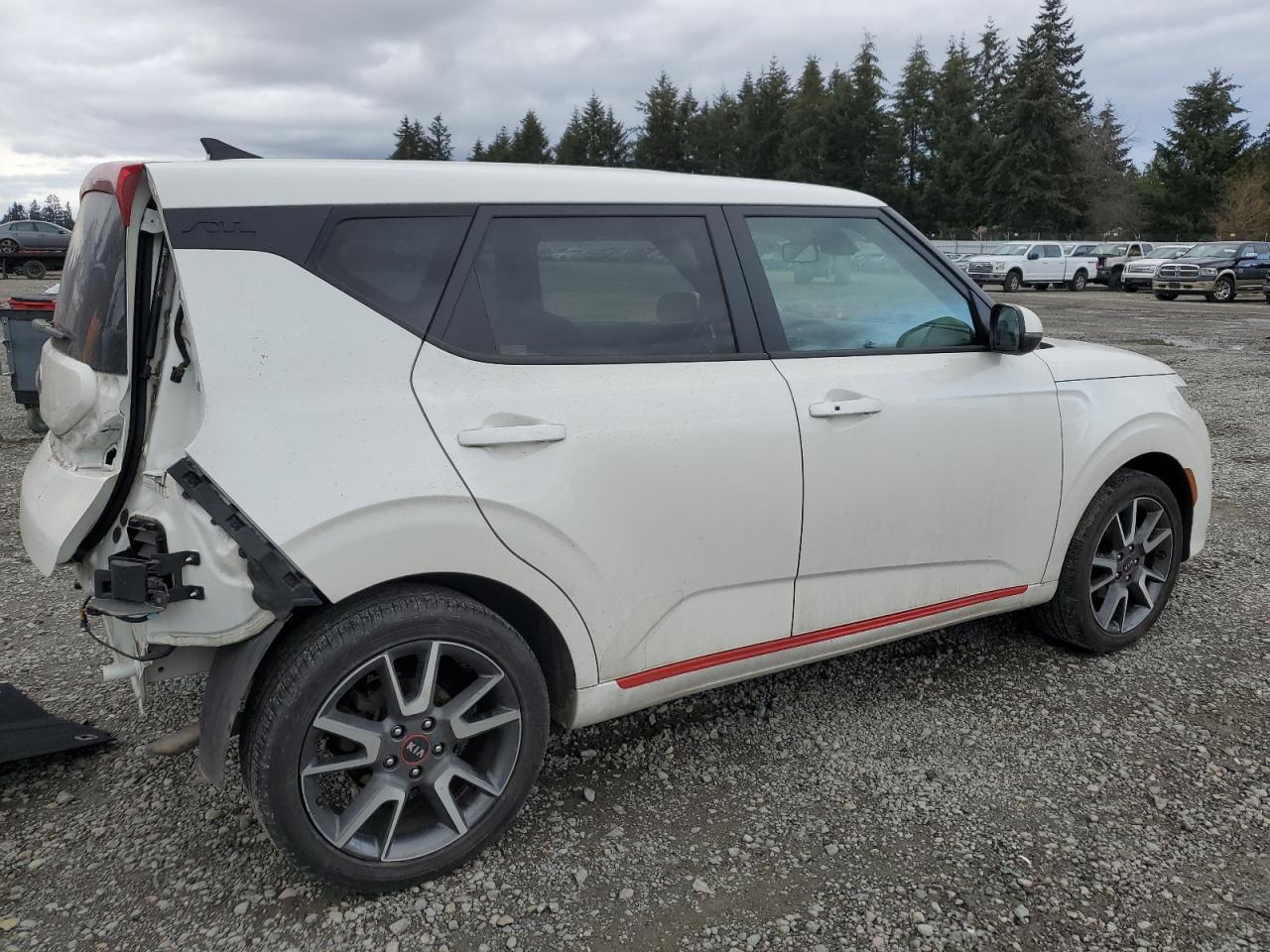 2020 KIA Soul VIN KNDJ63AU9L7729258 Copart auction photo, rear end damage thumbnail 3