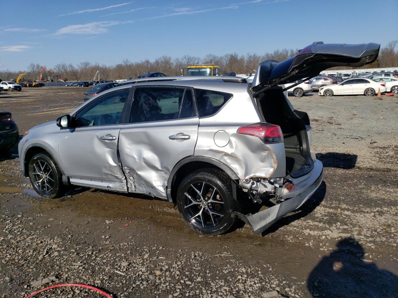 2016 Toyota RAV 4 VIN 2T3JFREV3GW526530 Copart auction photo, side / rear end damage thumbnail 2
