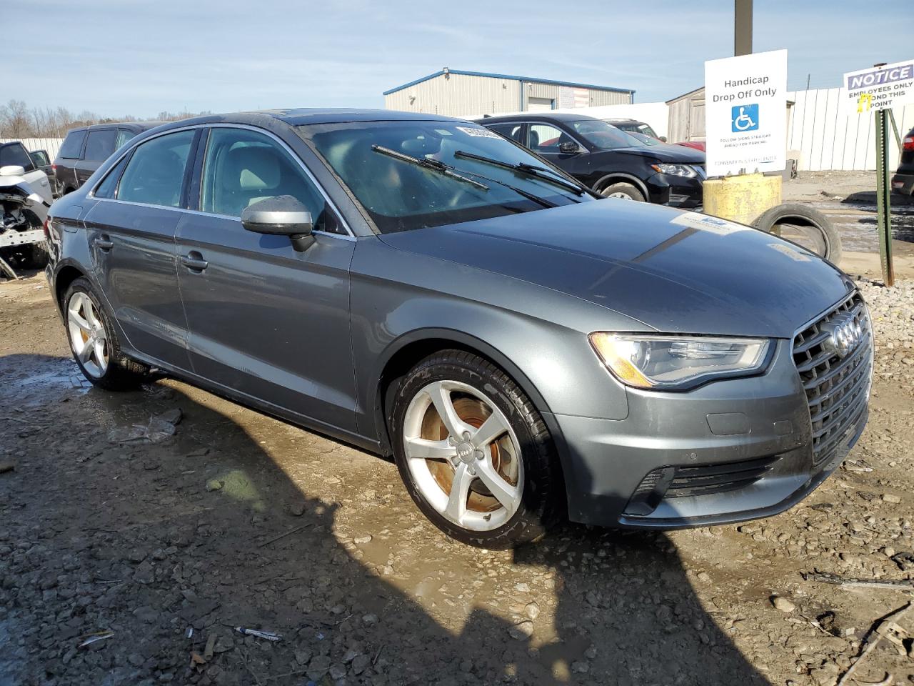 2015 Audi A3 VIN WAUACGFF8F1052928 Copart auction photo, front end / rear end damage thumbnail 4